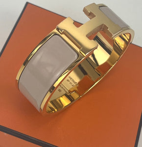 Hermes Clic Clac H enamel PM wide bracelet