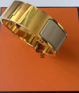 Hermes Clic Clac H enamel PM wide bracelet