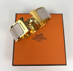 Hermes Clic Clac H enamel PM wide bracelet