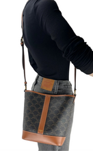 Load image into Gallery viewer, Celine small  bucket bag in triomphe canvas