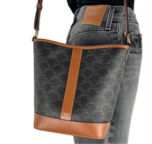 Load image into Gallery viewer, Celine small  bucket bag in triomphe canvas