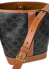 Load image into Gallery viewer, Celine small  bucket bag in triomphe canvas