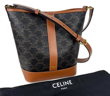 Load image into Gallery viewer, Celine small  bucket bag in triomphe canvas