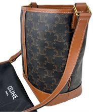 Load image into Gallery viewer, Celine small  bucket bag in triomphe canvas