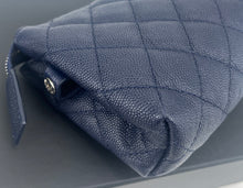 Load image into Gallery viewer, CHANEL CC navy caviar small pouch