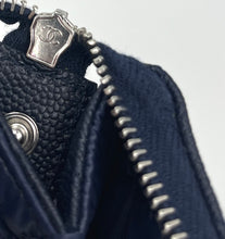 Load image into Gallery viewer, CHANEL CC navy caviar small pouch