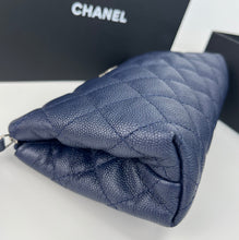 Load image into Gallery viewer, CHANEL CC navy caviar small pouch