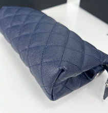 Load image into Gallery viewer, CHANEL CC navy caviar small pouch