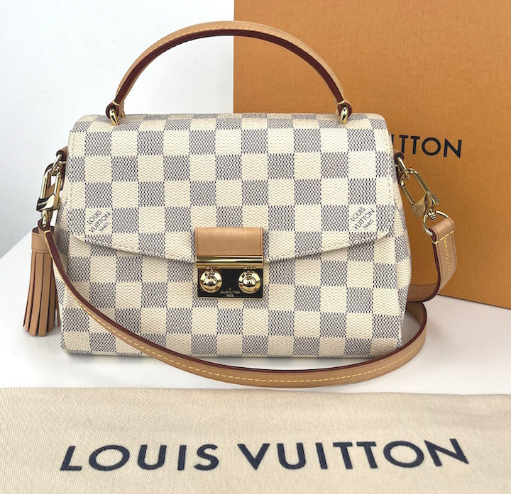 Louis Vuitton croisette in damier azur