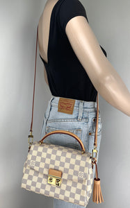 Louis Vuitton croisette in damier azur