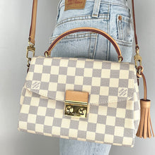 Load image into Gallery viewer, Louis Vuitton croisette in damier azur