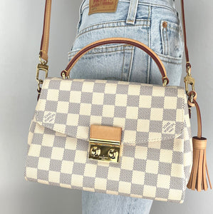 Louis Vuitton croisette in damier azur