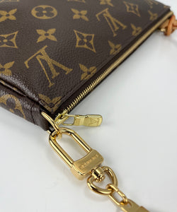 Louis Vuitton pochette accessories in monogram and key ring