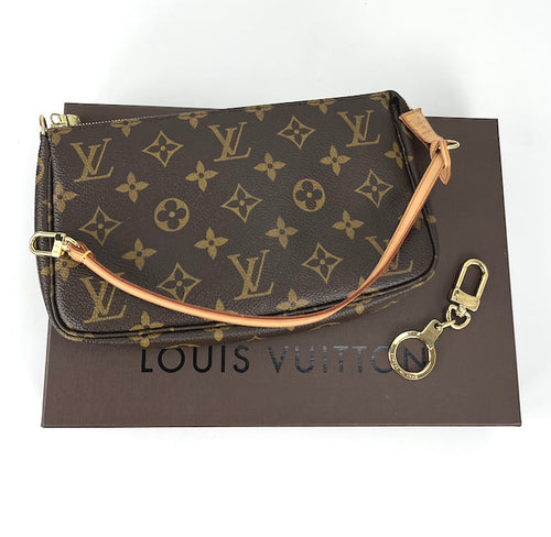 Louis Vuitton pochette accessories in monogram and key ring