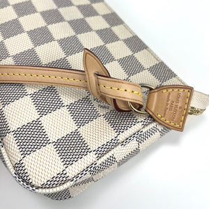 Louis Vuitton pochette accessories in damier azur canvas