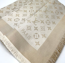 Load image into Gallery viewer, Louis Vuitton shine shawl white/gold