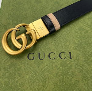 Gucci GG marmont unisex reversible belt