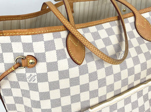 Louis Vuitton neverfull MM damier azur with pochette