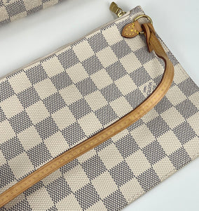 Louis Vuitton neverfull MM damier azur with pochette