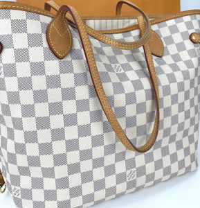 Louis Vuitton neverfull MM damier azur with pochette