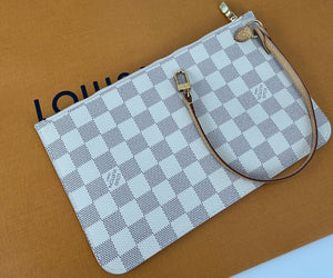 Louis Vuitton neverfull MM damier azur with pochette