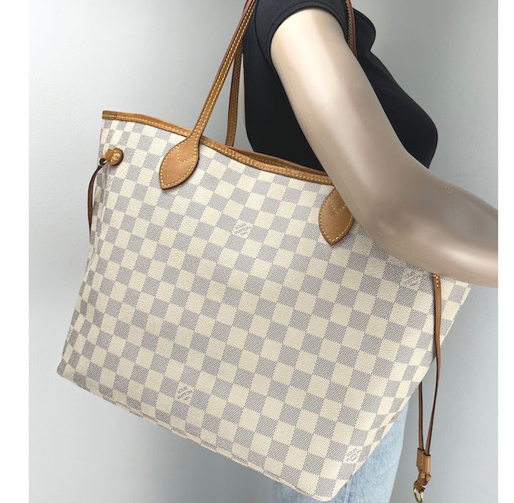 Louis Vuitton neverfull MM damier azur with pochette