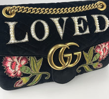 Load image into Gallery viewer, Gucci GG velvet matelasse Loved Medium marmont