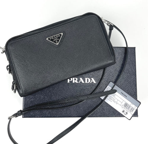 Prada saffiano re-nylon crossbody bag