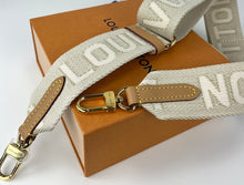 Load image into Gallery viewer, Louis Vuitton logo bandouliere utility in beige