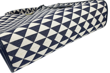 Load image into Gallery viewer, Prada Symbole jacquard tote navy/ white