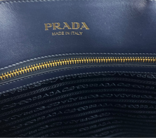 Load image into Gallery viewer, Prada Symbole jacquard tote navy/ white