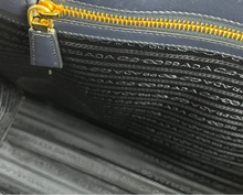 Load image into Gallery viewer, Prada Symbole jacquard tote navy/ white