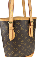 Load image into Gallery viewer, Louis Vuitton petit bucket bag in monogram
