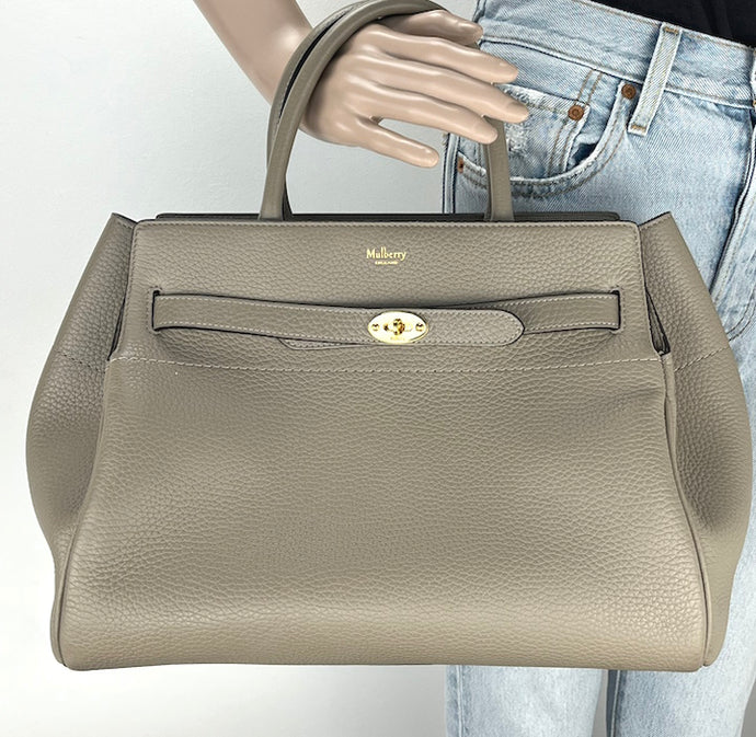 Mulberry belted bayswater in gray