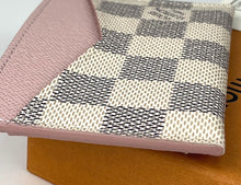 Load image into Gallery viewer, Louis Vuitton card holder in damier azur