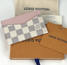 Load image into Gallery viewer, Louis Vuitton card holder in damier azur