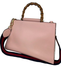 Load image into Gallery viewer, Gucci leather Nymphaea Bamboo Top Handle Bag