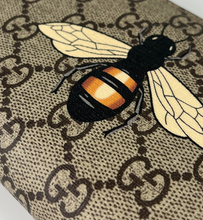 Load image into Gallery viewer, Gucci bee supreme zip around wallet