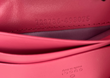 Load image into Gallery viewer, Gucci GG small wallet in fuchsia matelasse leather