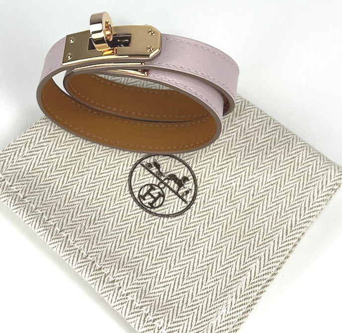 Hermes mini kelly double tour bracelet