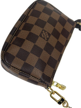 Load image into Gallery viewer, Louis Vuitton mini pochette in damier ebene