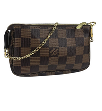 Load image into Gallery viewer, Louis Vuitton mini pochette in damier ebene