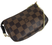 Load image into Gallery viewer, Louis Vuitton mini pochette in damier ebene