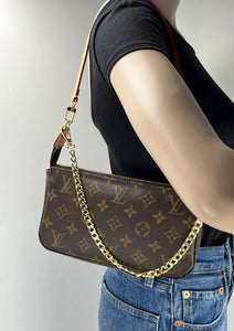 Louis Vuitton pochette accessories in monogram