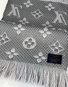 Louis Vuitton logomania scarf in pearl