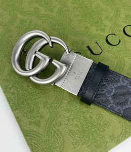 Gucci GG marmont unisex reversible belt supreme canvas