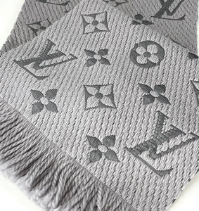 Louis Vuitton logomania scarf in pearl