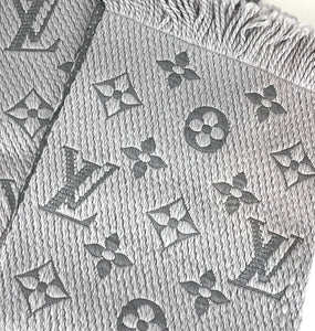 Louis Vuitton logomania scarf in pearl