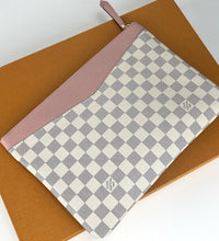 Load image into Gallery viewer, Louis Vuitton daily pouch in damier azur canvas