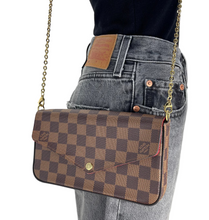 Load image into Gallery viewer, Louis Vuitton pochette felicie in damier ebene